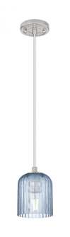 Crown Point - 1 Light - 5 inch - Satin Nickel - Cord Hung - Pendant (3442|434-1P-SN-G559-5BL)
