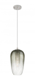 Brookhaven Flute - 1 Light - 7 inch - Satin Nickel - Cord Hung - Pendant (3442|434-1P-SN-G484-7SL)