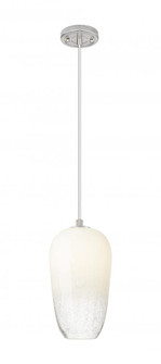 Brookhaven Flute - 1 Light - 7 inch - Satin Nickel - Cord Hung - Pendant (3442|434-1P-SN-G484-7OP)