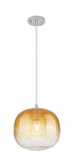 Brookhaven Sphere - 1 Light - 11 inch - Satin Nickel - Cord Hung - Pendant (3442|434-1P-SN-G481-10AM)