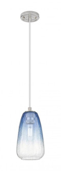 Brookhaven Almond - 1 Light - 6 inch - Satin Nickel - Cord Hung - Pendant (3442|434-1P-SN-G480-6SB)