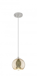 Athens - 1 Light - 6 inch - Satin Nickel - Cord Hung - Pendant (3442|434-1P-SN-G128-6)