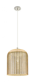 Crown Point - 1 Light - 5 inch - Polished Nickel - Cord Hung - Pendant (3442|434-1P-PN-G559-12ME)