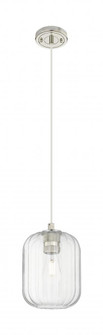 Preston Cylinder - 1 Light - 7 inch - Polished Nickel - Cord Hung - Pendant (3442|434-1P-PN-G460-7CL)