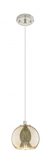 Athens - 1 Light - 6 inch - Polished Nickel - Cord Hung - Pendant (3442|434-1P-PN-G128-6)