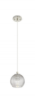 Athens - 1 Light - 6 inch - Polished Nickel - Cord Hung - Pendant (3442|434-1P-PN-G122C-6CL)