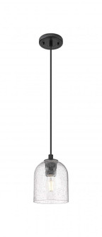 Bella - 1 Light - 6 inch - Matte Black - Cord Hung - Pendant (3442|434-1P-BK-G558-6SDY)