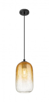 Brookhaven Cloche - 1 Light - 7 inch - Matte Black - Cord Hung - Pendant (3442|434-1P-BK-G482-7AM)