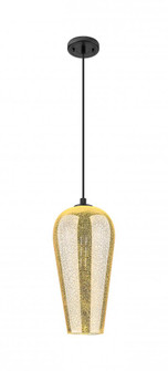 Chelsea - 1 Light - 8 inch - Matte Black - Cord Hung - Pendant (3442|434-1P-BK-G456-8ME)