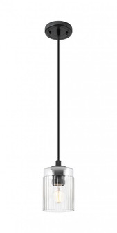 Hadley - 1 Light - 5 inch - Matte Black - Cord Hung - Pendant (3442|434-1P-BK-G342)