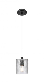 Cobbleskill - 1 Light - 5 inch - Matte Black - Cord Hung - Pendant (3442|434-1P-BK-G112)