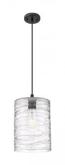 Cobbleskill - 1 Light - 9 inch - Matte Black - Cord Hung - Pendant (3442|434-1P-BK-G1113-L)