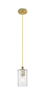Clymer - 1 Light - 4 inch - Brushed Brass - Cord Hung - Pendant (3442|434-1P-BB-G802)