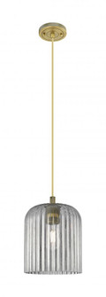 Crown Point - 1 Light - 5 inch - Brushed Brass - Cord Hung - Pendant (3442|434-1P-BB-G559-8SM)