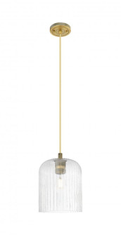 Crown Point - 1 Light - 5 inch - Brushed Brass - Cord Hung - Pendant (3442|434-1P-BB-G559-8SDY)