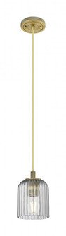 Crown Point - 1 Light - 5 inch - Brushed Brass - Cord Hung - Pendant (3442|434-1P-BB-G559-5SM)