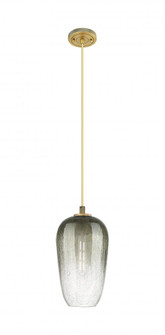 Brookhaven Flute - 1 Light - 7 inch - Brushed Brass - Cord Hung - Pendant (3442|434-1P-BB-G484-7SL)