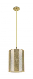 Cobbleskill - 1 Light - 9 inch - Brushed Brass - Cord Hung - Pendant (3442|434-1P-BB-G116-L)