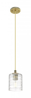 Cobbleskill - 1 Light - 5 inch - Brushed Brass - Cord Hung - Pendant (3442|434-1P-BB-G1113)