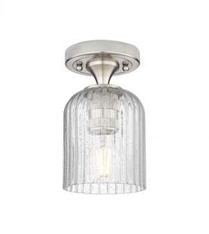 Crown Point - 1 Light - 5 inch - Satin Nickel - Flush Mount (3442|434-1F-SN-G559-5SDY)