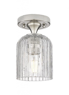 Crown Point - 1 Light - 5 inch - Satin Nickel - Flush Mount (3442|434-1F-SN-G559-5CL)