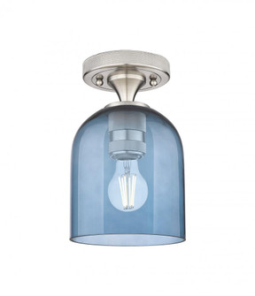 Bella - 1 Light - 6 inch - Satin Nickel - Semi-Flush Mount (3442|434-1F-SN-G558-6BL)