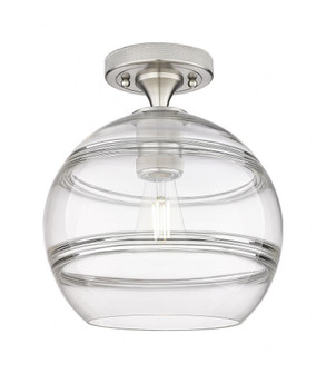 Rochester - 1 Light - 10 inch - Satin Nickel - Semi-Flush Mount (3442|434-1F-SN-G556-10CL)