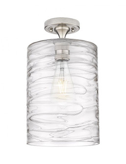 Cobbleskill - 1 Light - 9 inch - Satin Nickel - Semi-Flush Mount (3442|434-1F-SN-G1113-L)