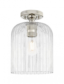 Crown Point - 1 Light - 5 inch - Polished Nickel - Flush Mount (3442|434-1F-PN-G559-8CL)