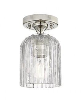 Crown Point - 1 Light - 5 inch - Polished Nickel - Flush Mount (3442|434-1F-PN-G559-5CL)