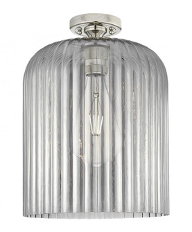 Crown Point - 1 Light - 5 inch - Polished Nickel - Flush Mount (3442|434-1F-PN-G559-12SM)