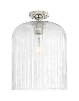 Crown Point - 1 Light - 5 inch - Polished Nickel - Flush Mount (3442|434-1F-PN-G559-12SDY)