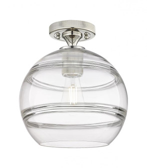 Rochester - 1 Light - 10 inch - Polished Nickel - Semi-Flush Mount (3442|434-1F-PN-G556-10CL)