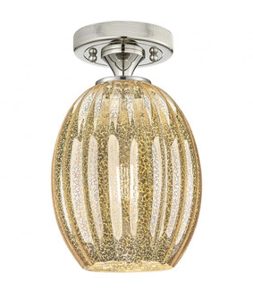 Preston Bulb - 1 Light - 6 inch - Polished Nickel - Semi-Flush Mount (3442|434-1F-PN-G459-6ME)