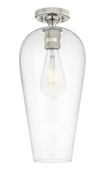 Chelsea - 1 Light - 8 inch - Polished Nickel - Semi-Flush Mount (3442|434-1F-PN-G456-8CL)