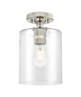 Paladin - 1 Light - 7 inch - Polished Nickel - Semi-Flush Mount (3442|434-1F-PN-G4424-7)