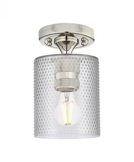 Cobbleskill - 1 Light - 5 inch - Polished Nickel - Semi-Flush Mount (3442|434-1F-PN-G112)