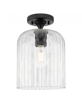 Crown Point - 1 Light - 5 inch - Matte Black - Flush Mount (3442|434-1F-BK-G559-8CL)