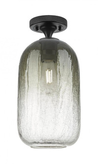 Brookhaven Cloche - 1 Light - 7 inch - Matte Black - Semi-Flush Mount (3442|434-1F-BK-G482-7SL)