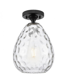 Waverly - 1 Light - 8 inch - Matte Black - Semi-Flush Mount (3442|434-1F-BK-G372)