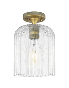 Crown Point - 1 Light - 5 inch - Brushed Brass - Flush Mount (3442|434-1F-BB-G559-8CL)