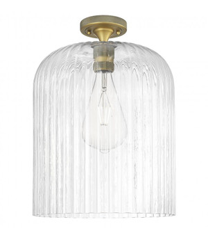 Crown Point - 1 Light - 5 inch - Brushed Brass - Flush Mount (3442|434-1F-BB-G559-12CL)