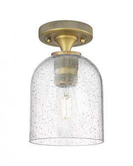 Bella - 1 Light - 6 inch - Brushed Brass - Semi-Flush Mount (3442|434-1F-BB-G558-6SDY)