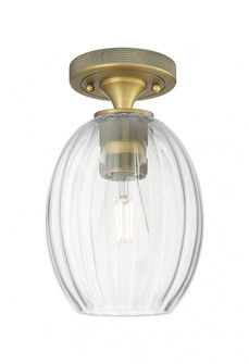 Preston Bulb - 1 Light - 6 inch - Brushed Brass - Semi-Flush Mount (3442|434-1F-BB-G459-6CL)