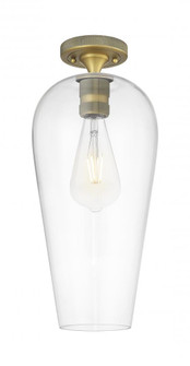 Chelsea - 1 Light - 8 inch - Brushed Brass - Semi-Flush Mount (3442|434-1F-BB-G456-8CL)