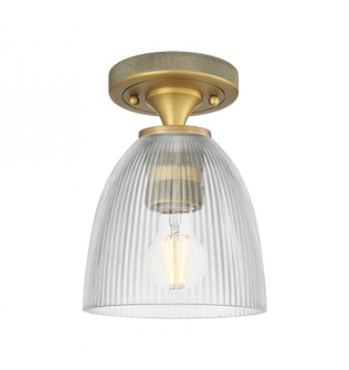 Castile - 1 Light - 6 inch - Brushed Brass - Semi-Flush Mount (3442|434-1F-BB-G382)