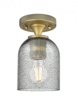Caledonia - 1 Light - 5 inch - Brushed Brass - Semi-Flush Mount (3442|434-1F-BB-G257)
