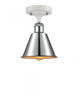 Smithfield - 1 Light - 7 inch - White Polished Chrome - Semi-Flush Mount (3442|516-1C-WPC-M8-LED)