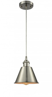 Smithfield - 1 Light - 7 inch - Brushed Satin Nickel - Cord hung - Mini Pendant (3442|516-1P-SN-M8)