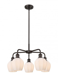 Norfolk - 5 Light - 24 inch - Oil Rubbed Bronze - Chandelier (3442|516-5CR-OB-G461-6)